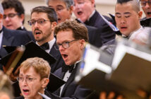 Amadeus Choir practicing for Sir Andrew Davis Koerner Hall concert