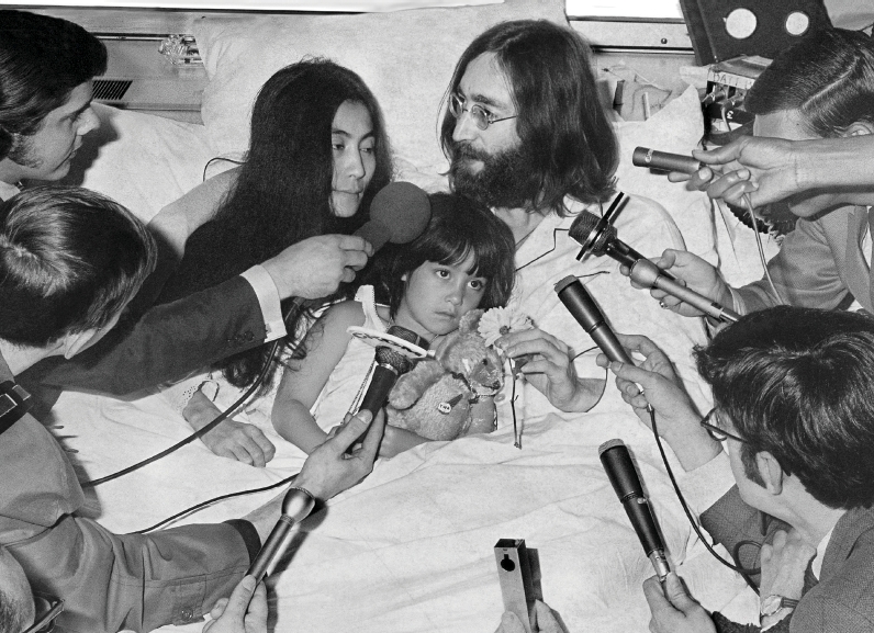 John Lennon and Yoko Ono 