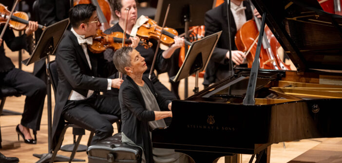 Maria João Pires and the Orchestre symphonique de Montréal, Photo by Antoine Saito