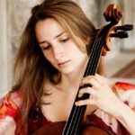 An image of Genevieve Guimond playing the cello